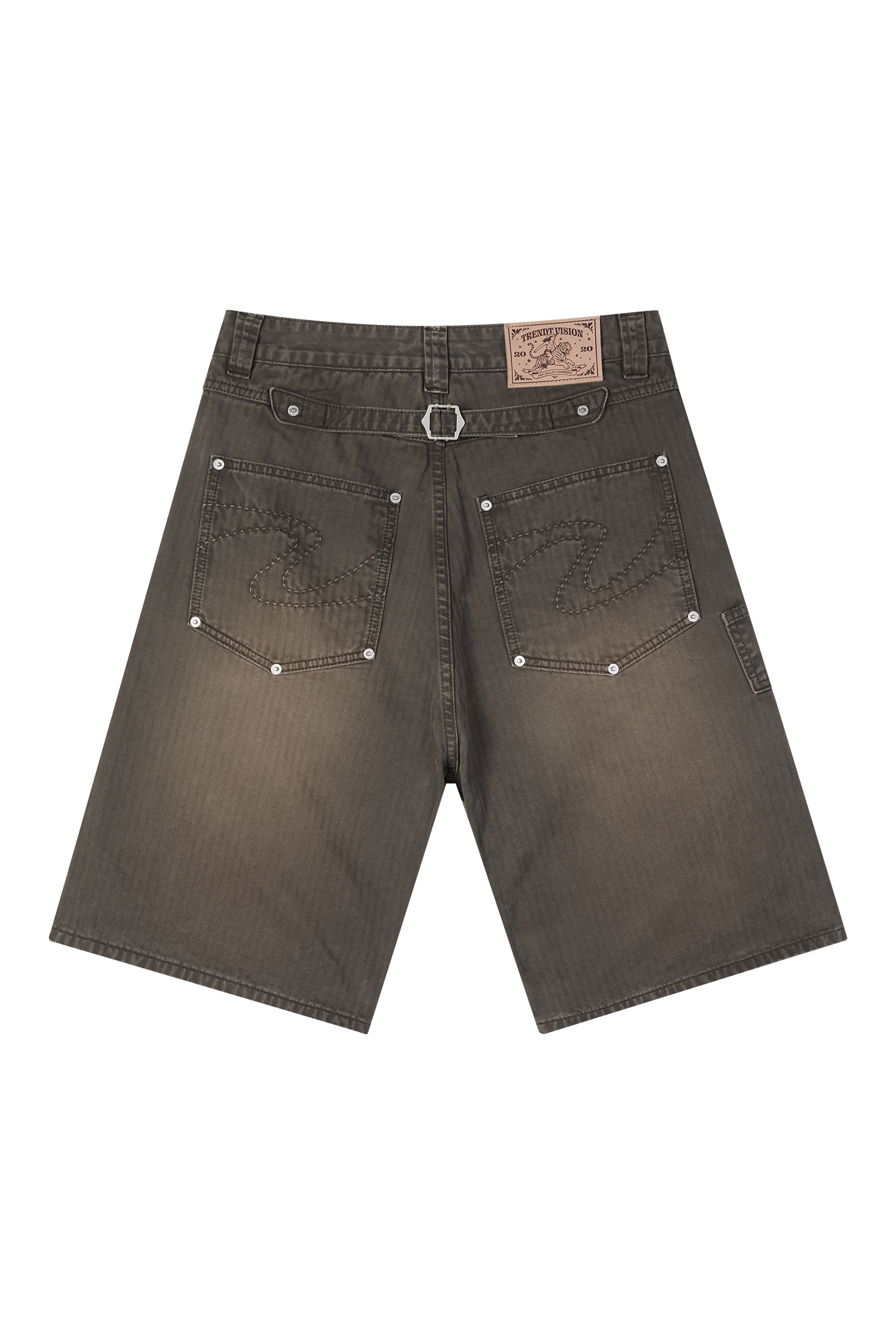 Herringbone Shorts Brown