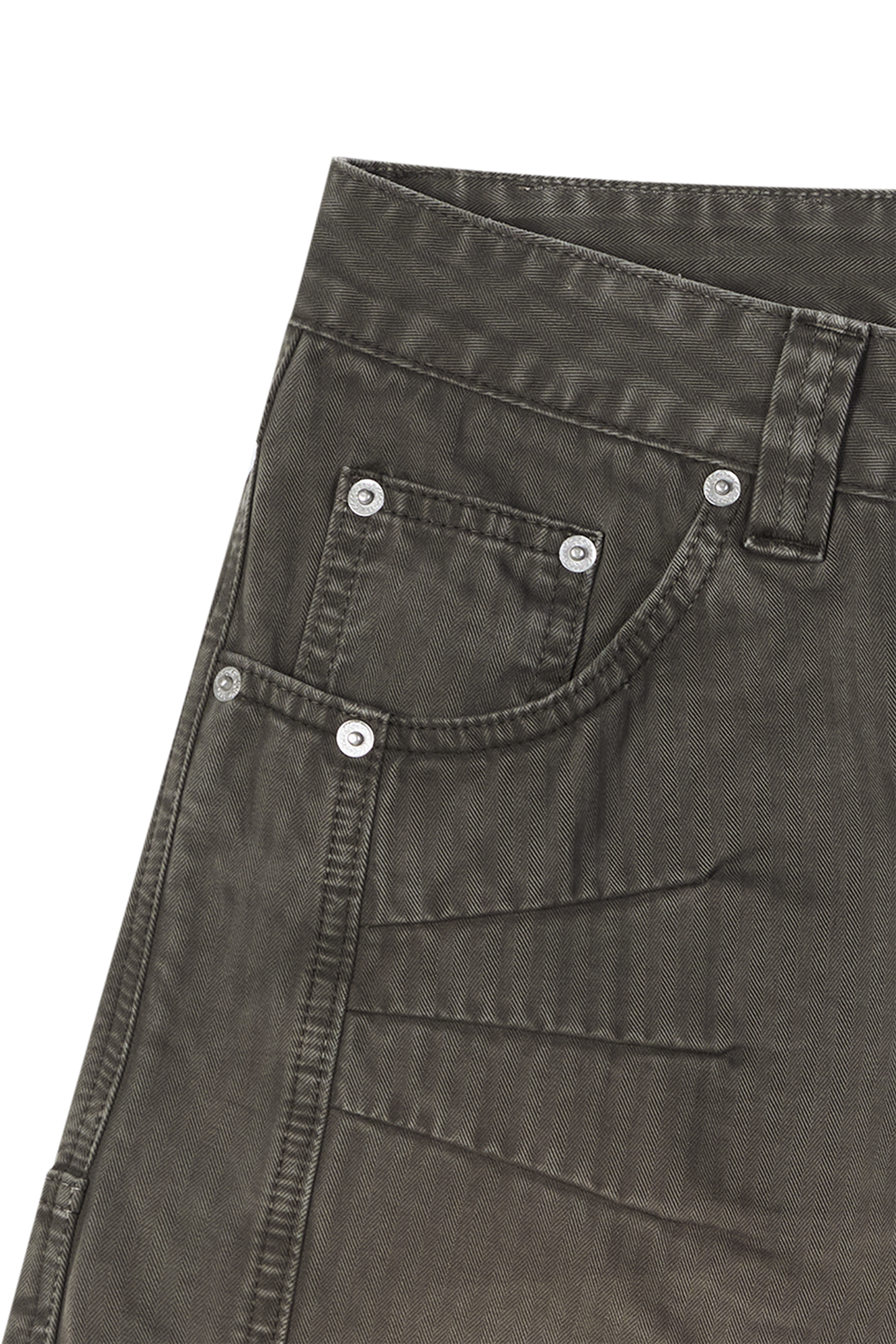 Herringbone Shorts Brown