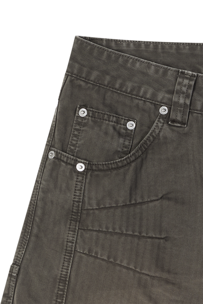 Herringbone Shorts Brown