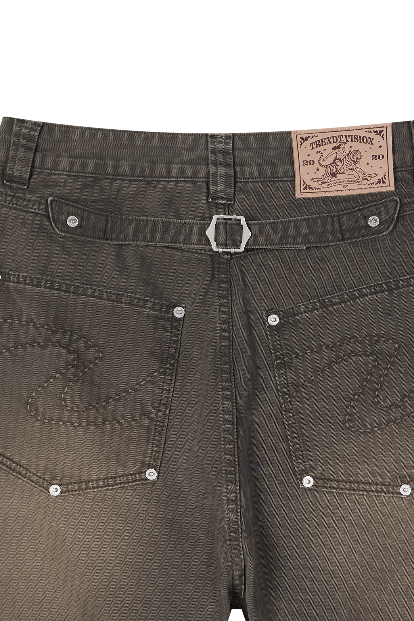Herringbone Shorts Brown