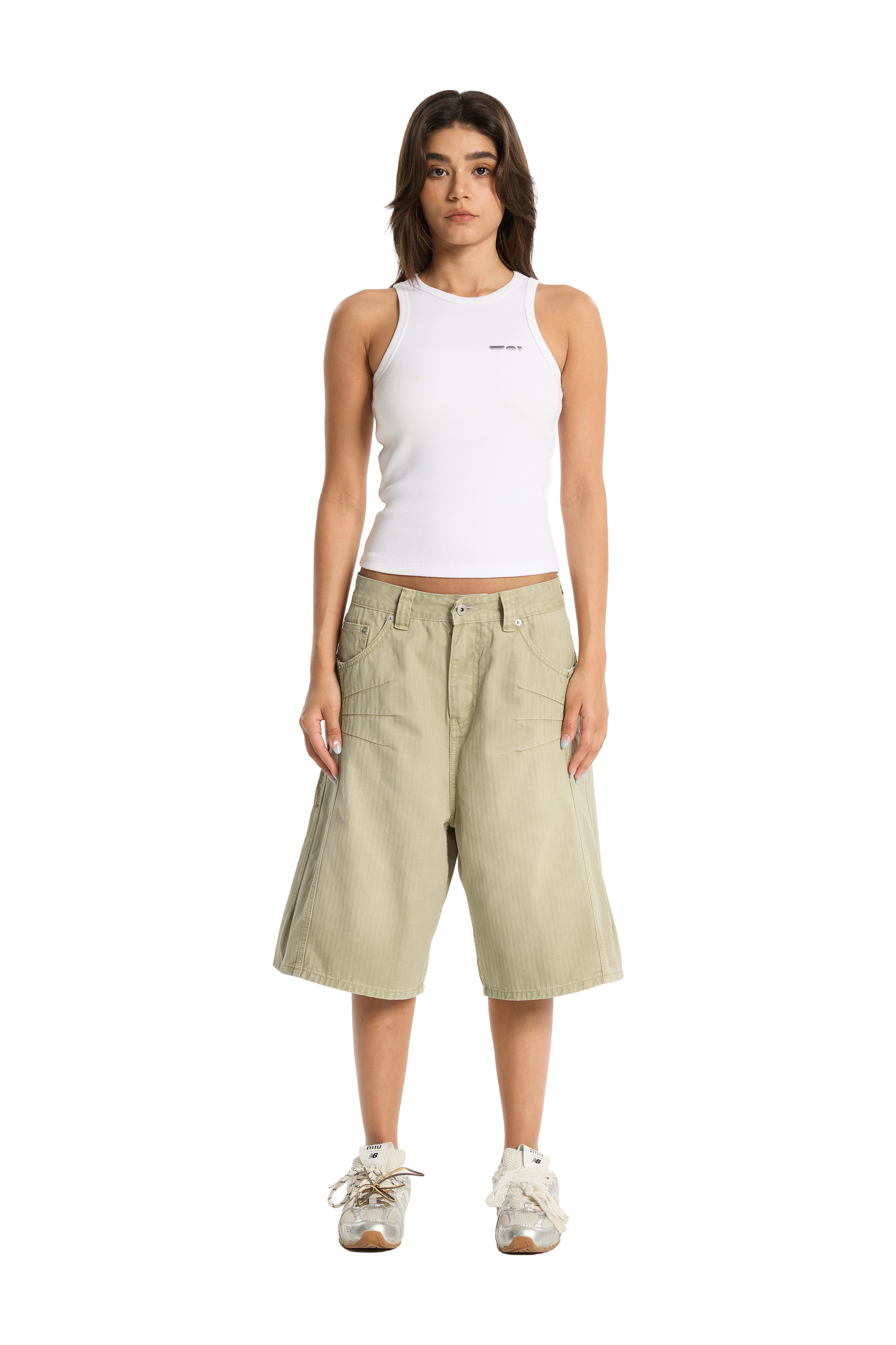 Herringbone Shorts Beige – Trendt Vision