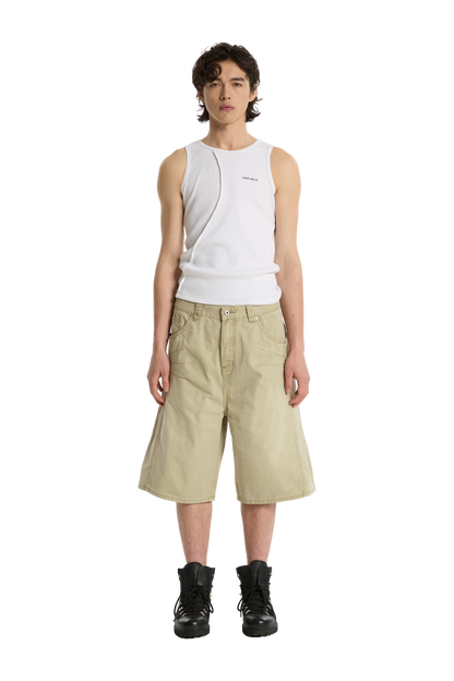 Herringbone Shorts Beige