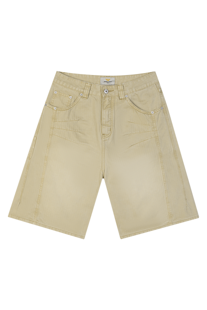 Herringbone Shorts Beige