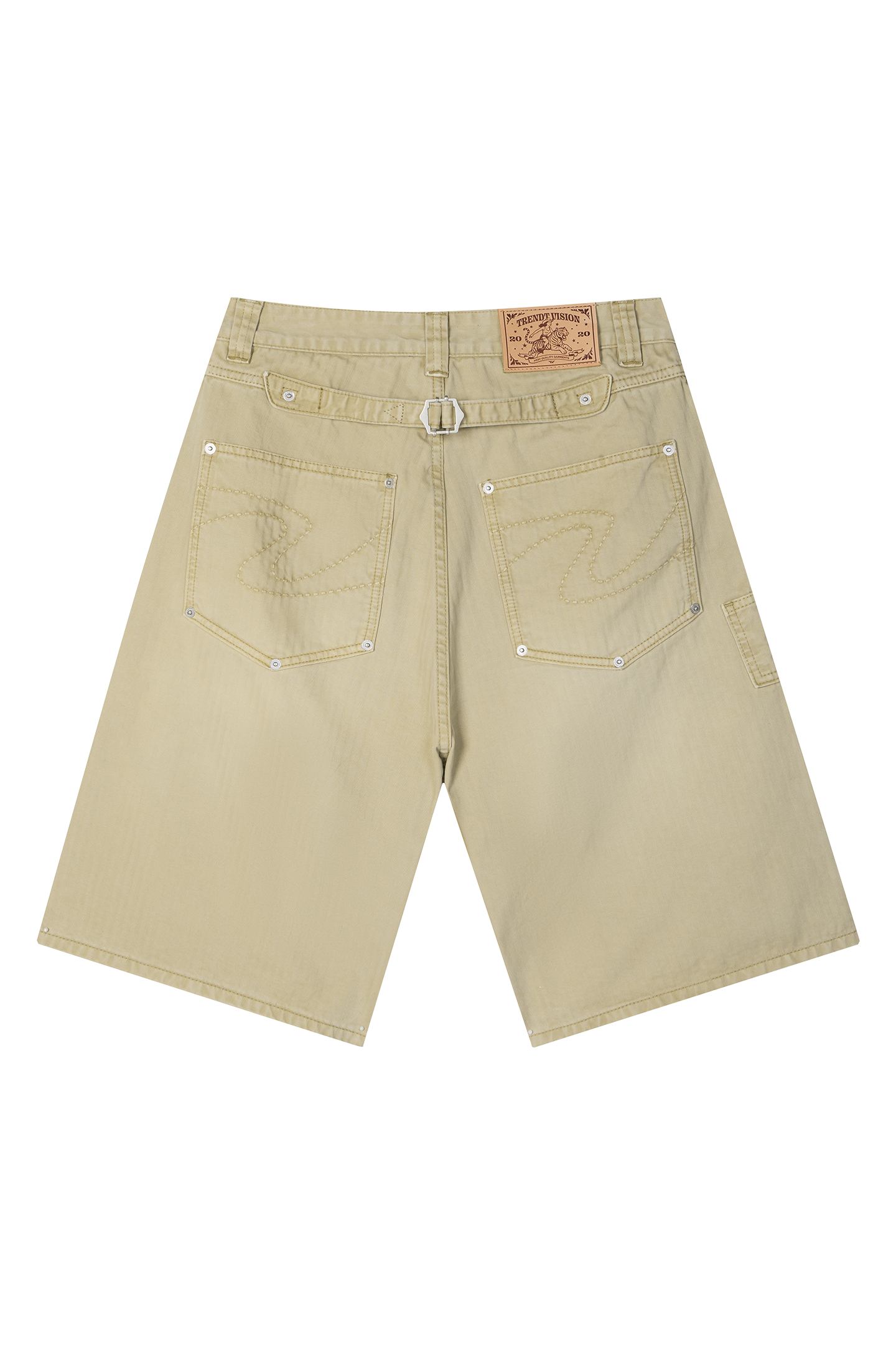 Herringbone Shorts Beige