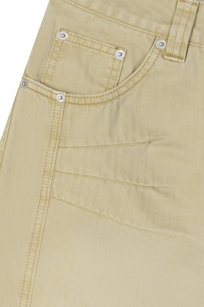 Herringbone Shorts Beige