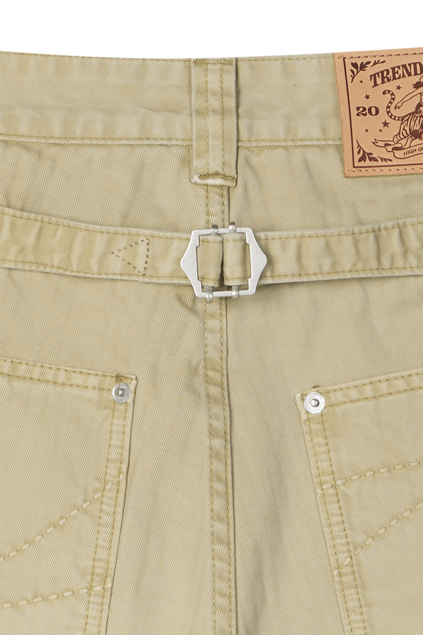 Herringbone Shorts Beige