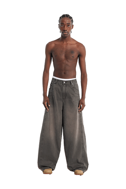 Herringbone Pants Brown