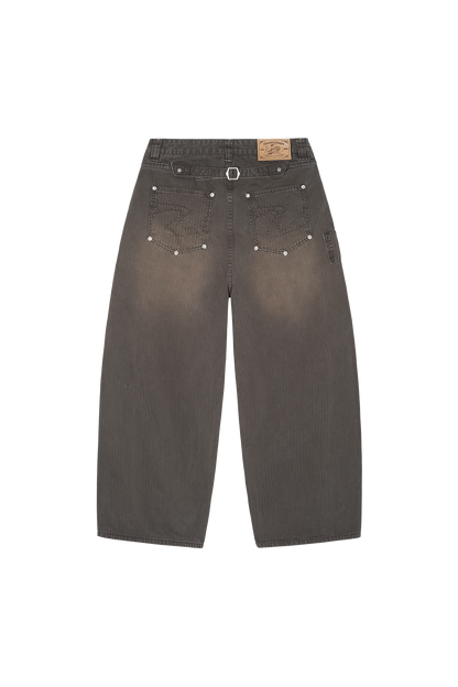 Herringbone Pants Brown