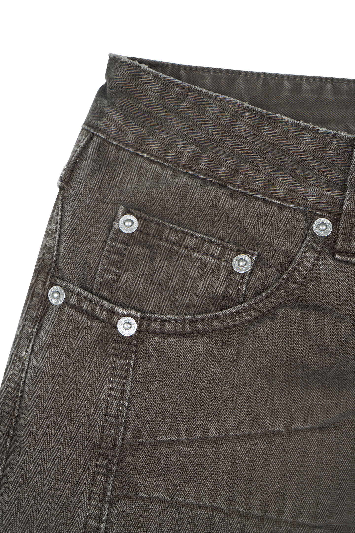 Herringbone Pants Brown