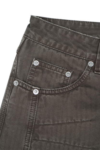 Herringbone Pants Brown