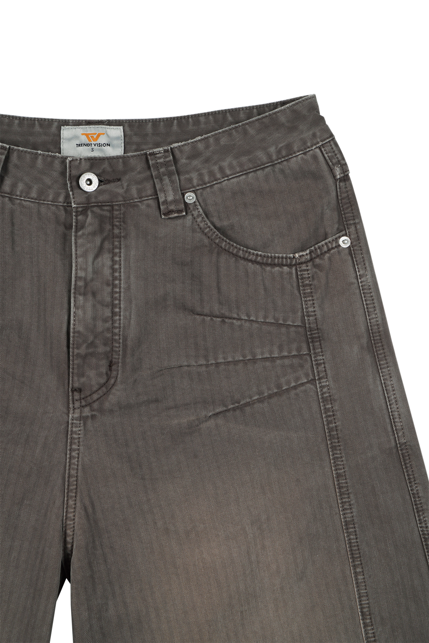 Herringbone Pants Brown