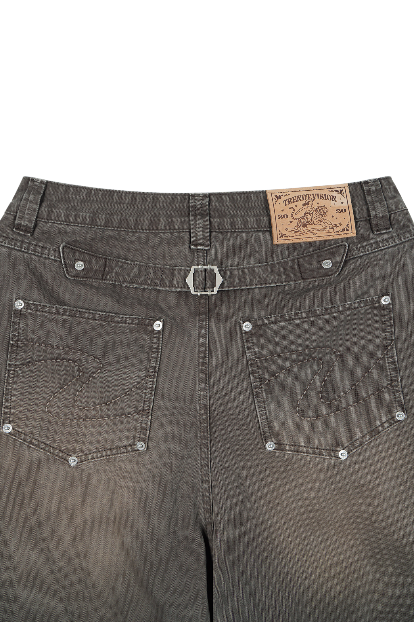 Herringbone Pants Brown