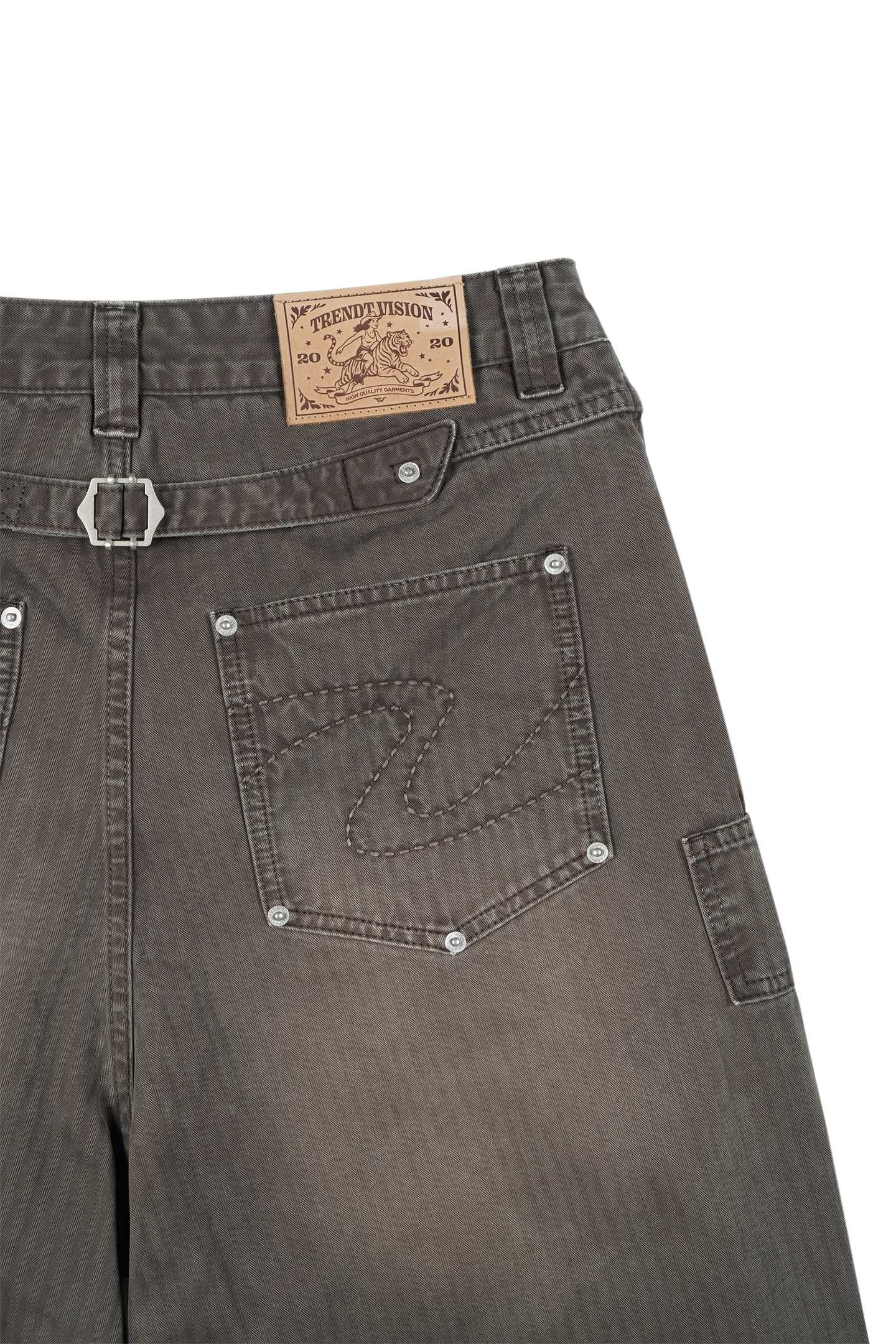 Herringbone Pants Brown