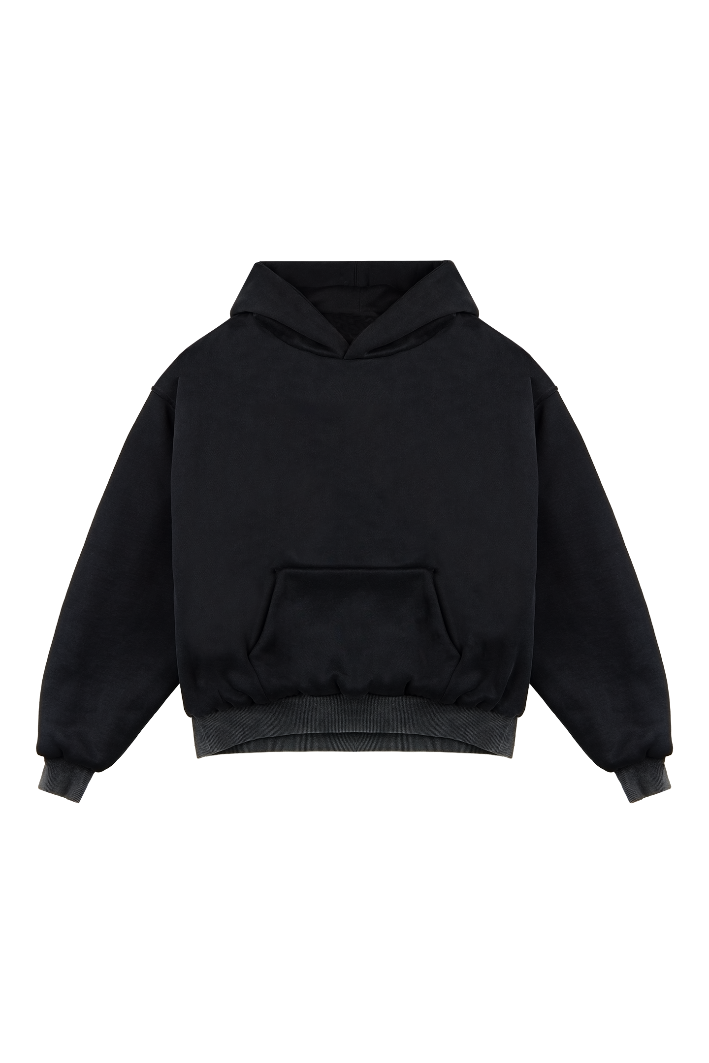 Black Double Layered Hoodie