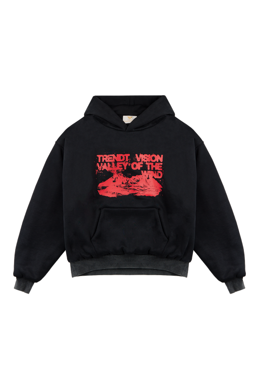 Black Double Layered Hoodie