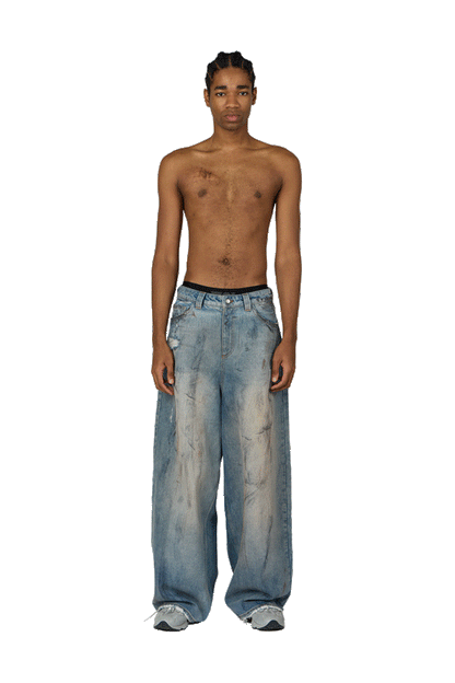 Light Blue Construction Denim