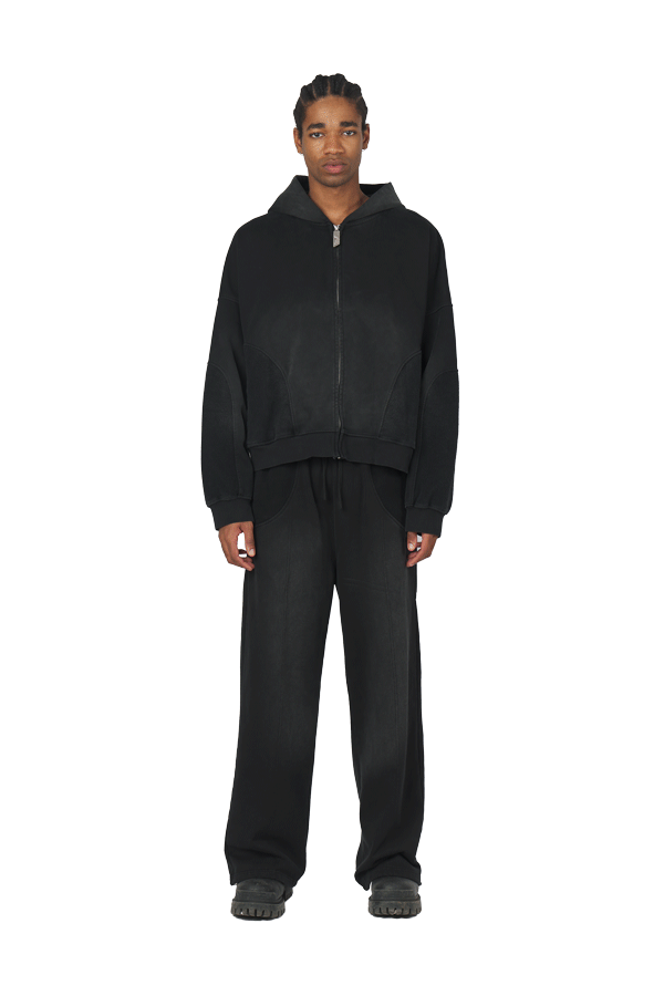Black Zip Hoodie
