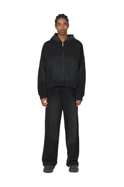 Black Zip Hoodie