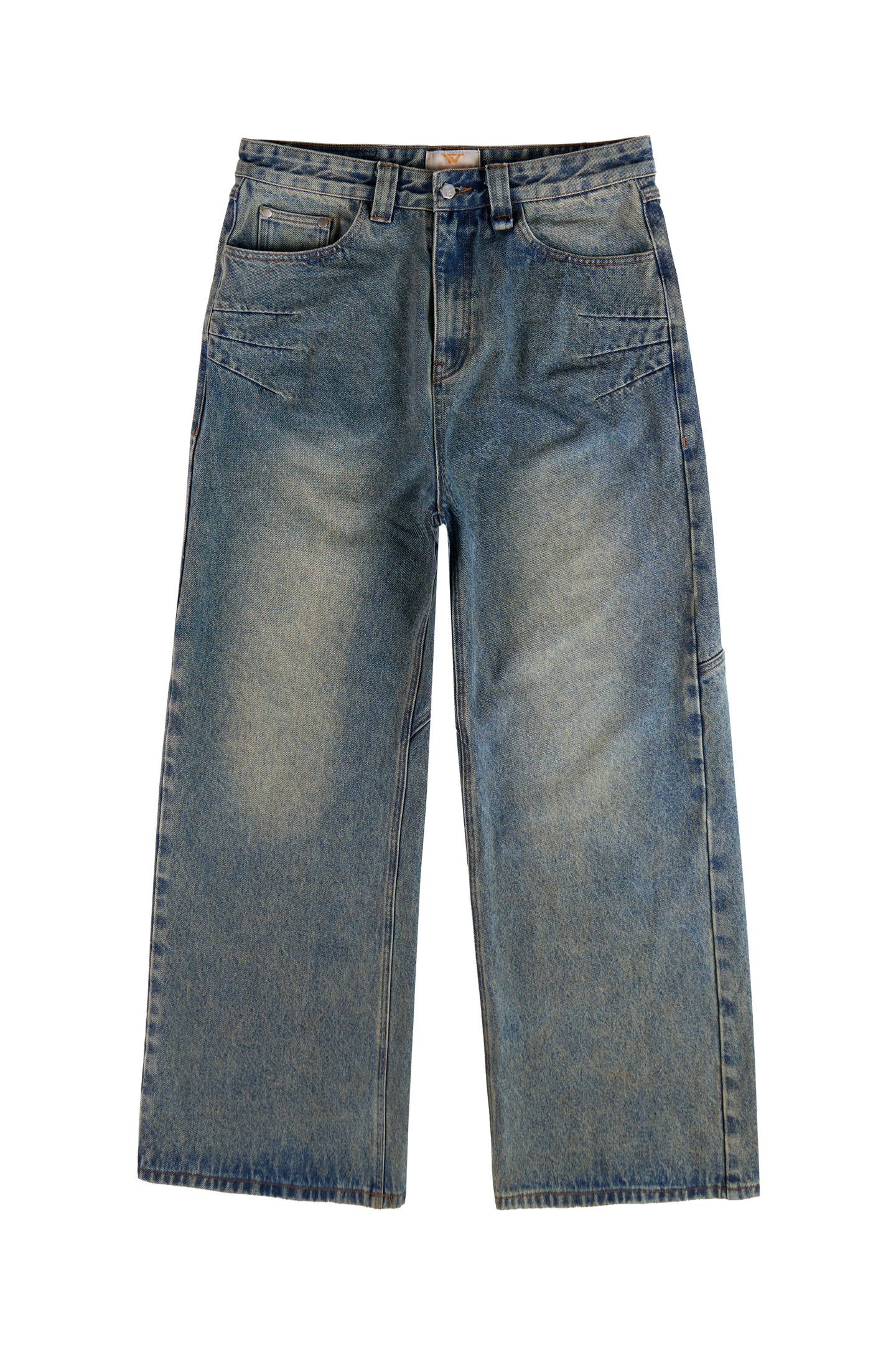 Yellow/Blue Denim Jeans