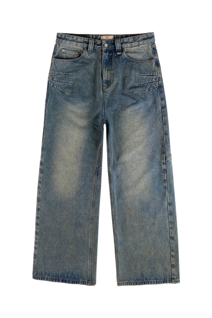 Yellow/Blue Denim Jeans