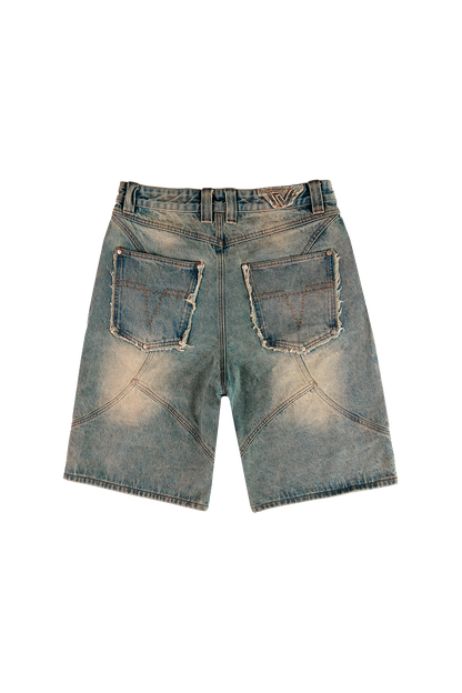 Yellow Blue Jorts