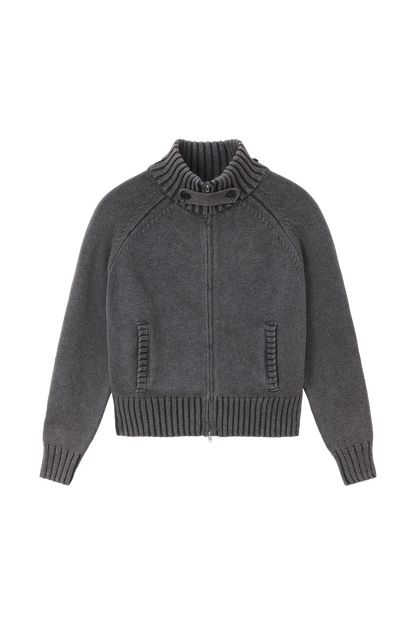 Washed Knit Jacket