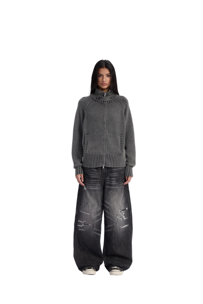 Washed Knit Jacket