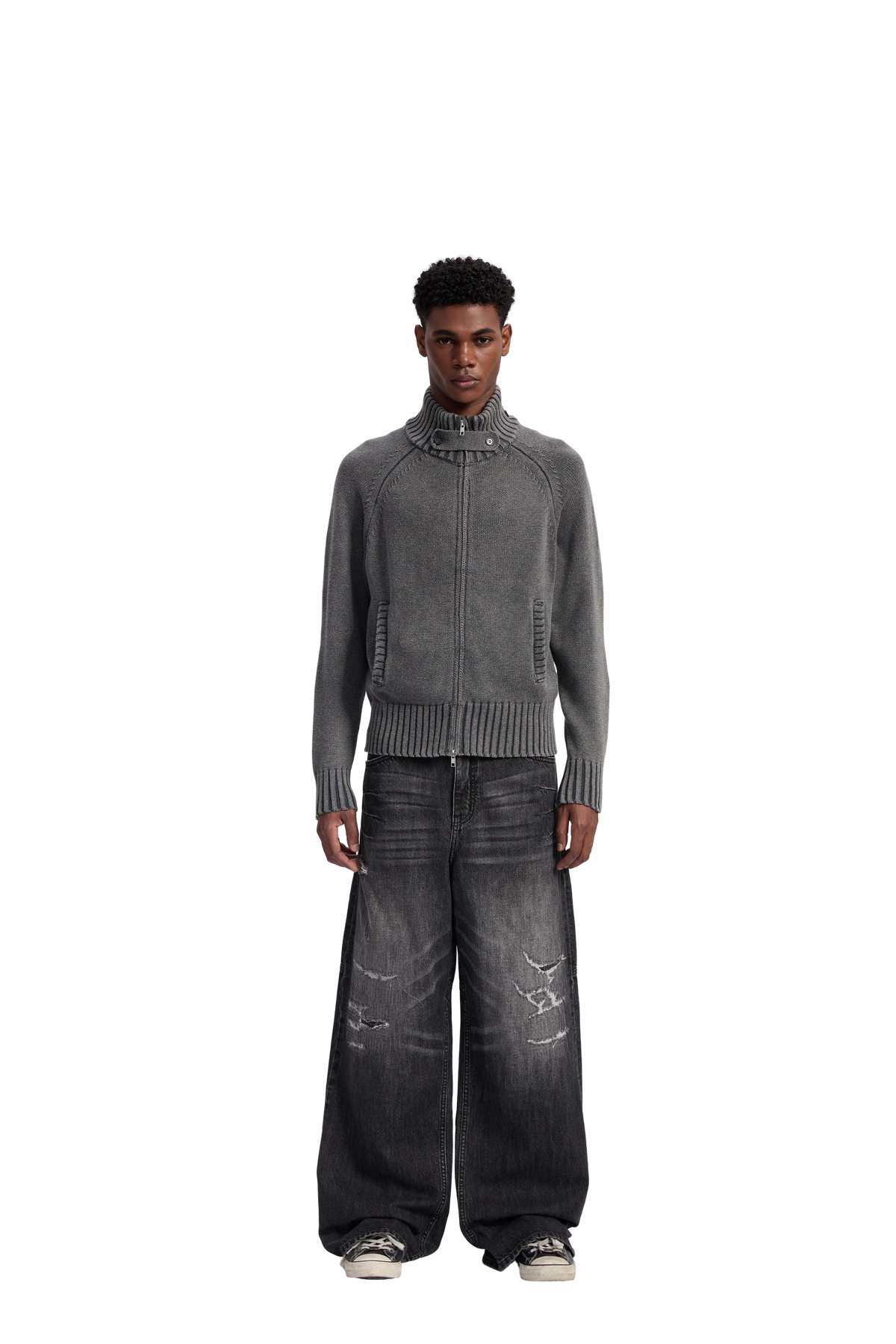 Washed Knit Jacket