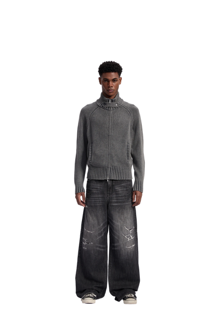 Washed Knit Jacket