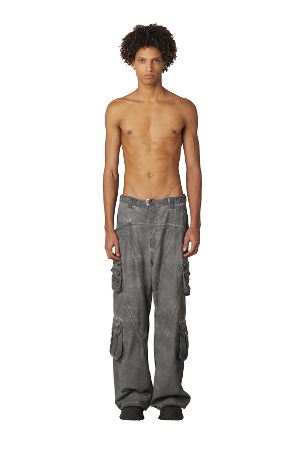 Heavy Wash Grey Cargo
