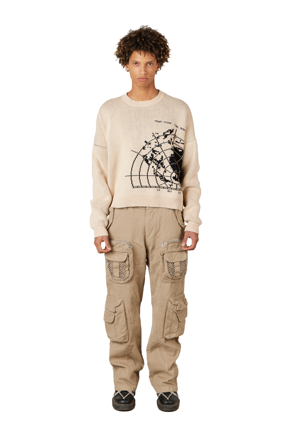 Beige Radar Knit