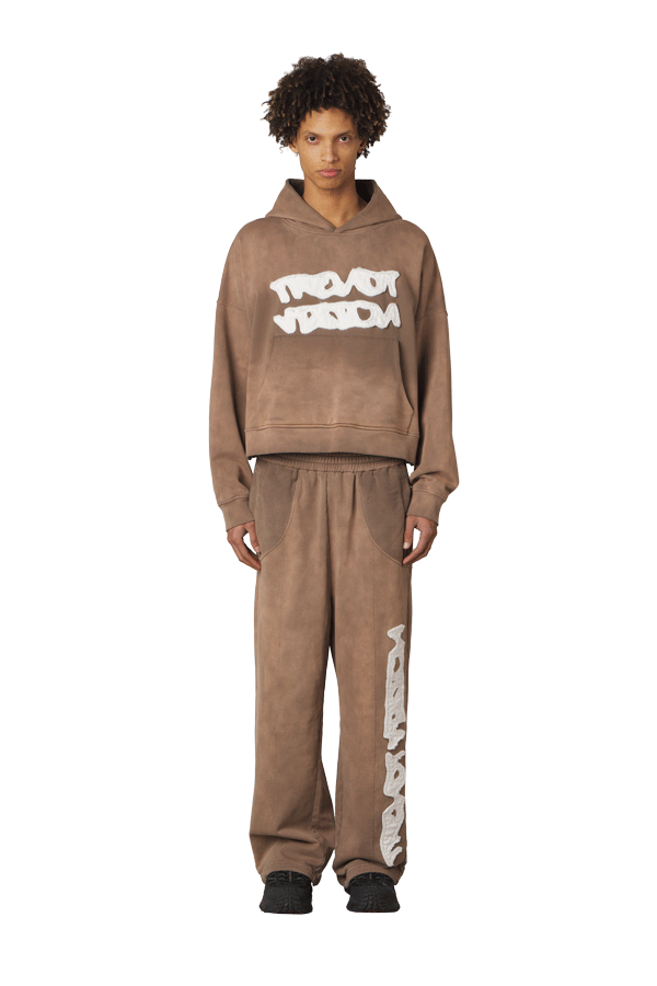 Brown Logo Hoodie
