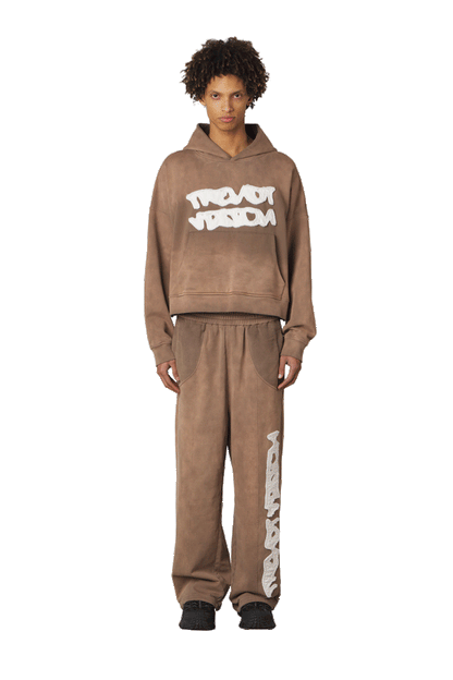 Brown Logo Hoodie