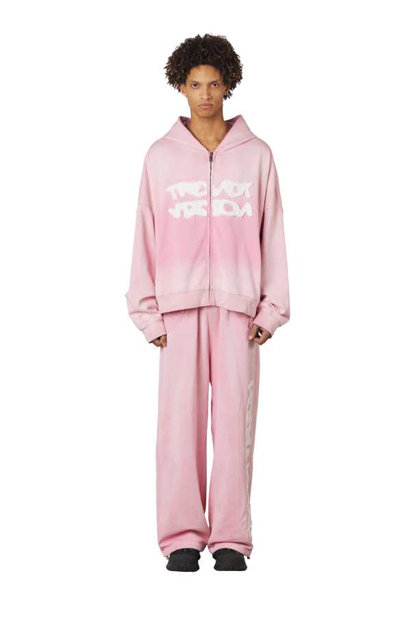 Pink Zip Up Hoodie