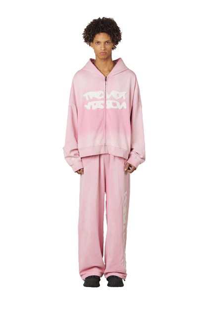 Pink Zip Up Hoodie