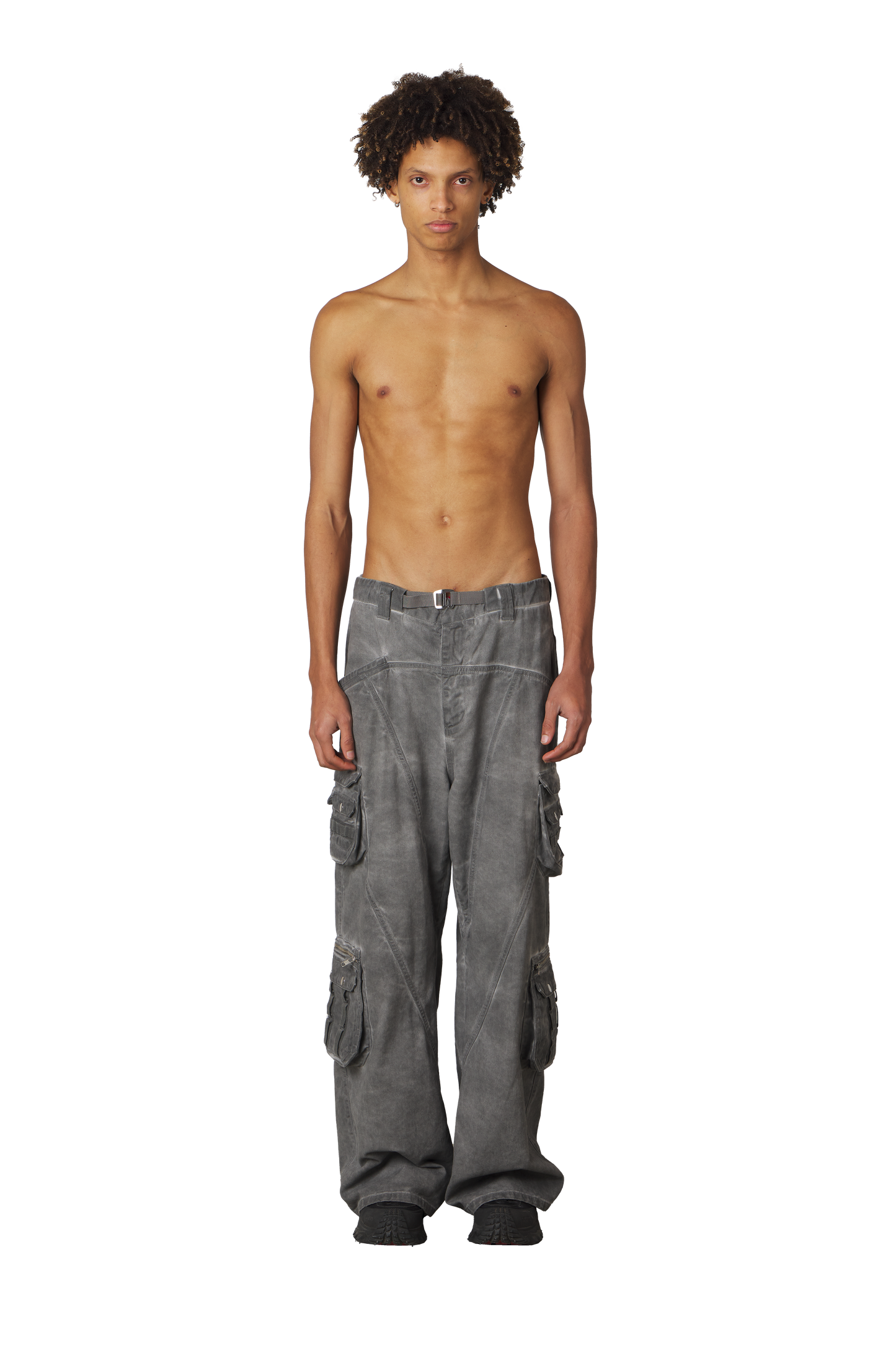 Heavy Wash Grey Cargo