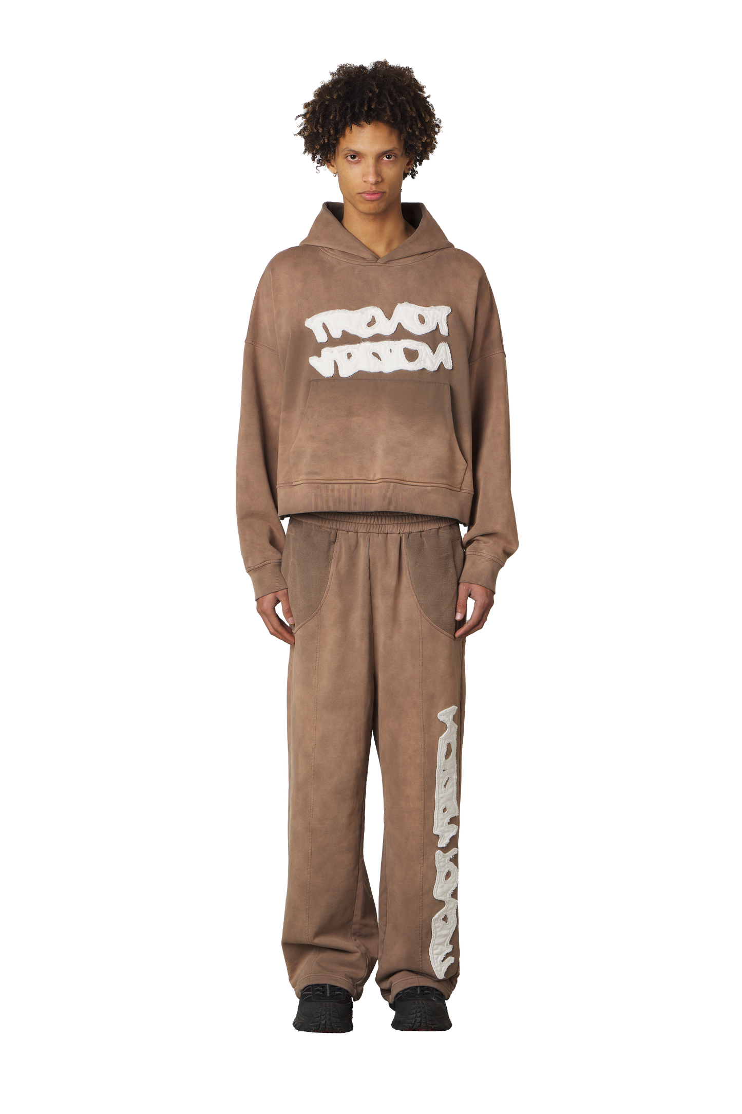 Brown Logo Hoodie
