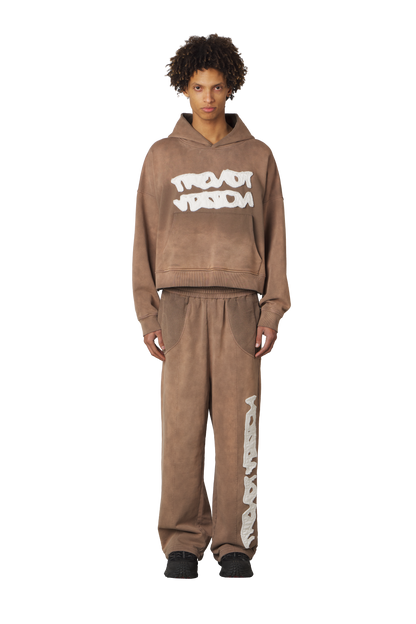 Brown Logo Hoodie