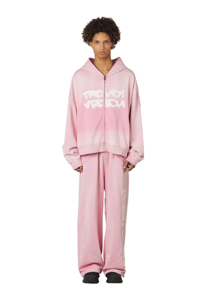 Pink Zip Up Hoodie