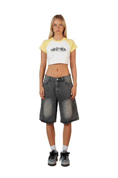 Cropped Baseball Tee