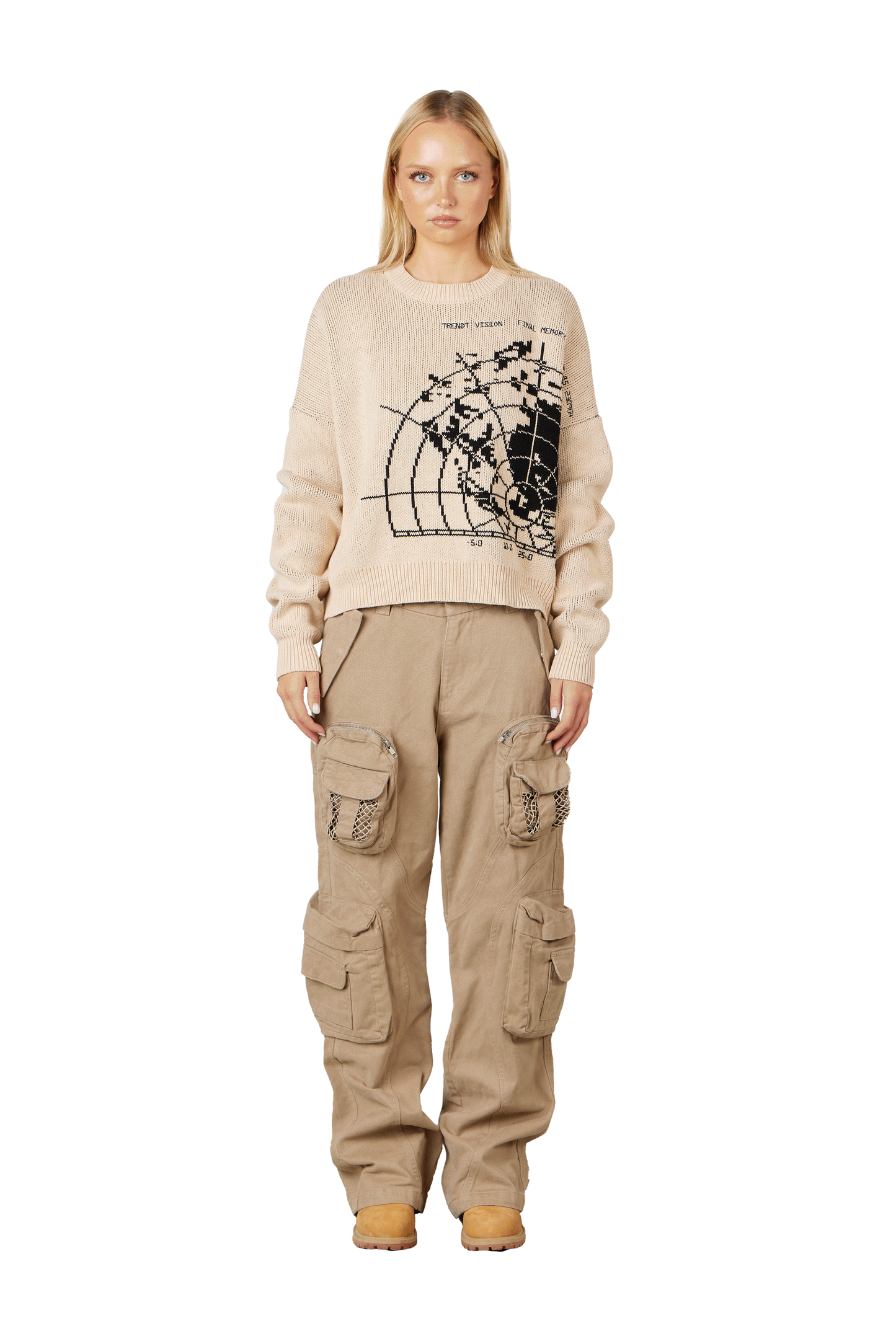 Beige Radar Knit