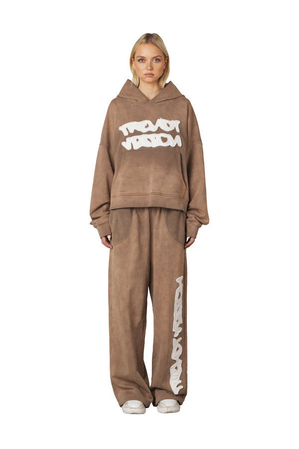 Brown Logo Hoodie