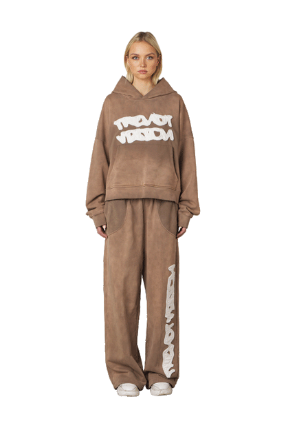 Brown Logo Hoodie