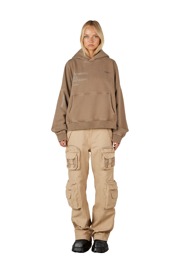 Brown "Eruption" Hoodie