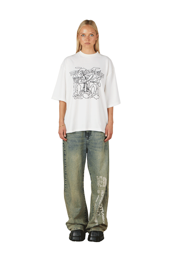 White Satelite Tee