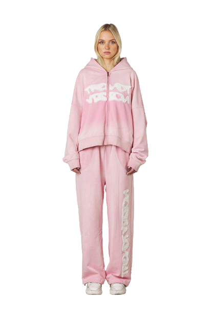 Pink Zip Up Hoodie