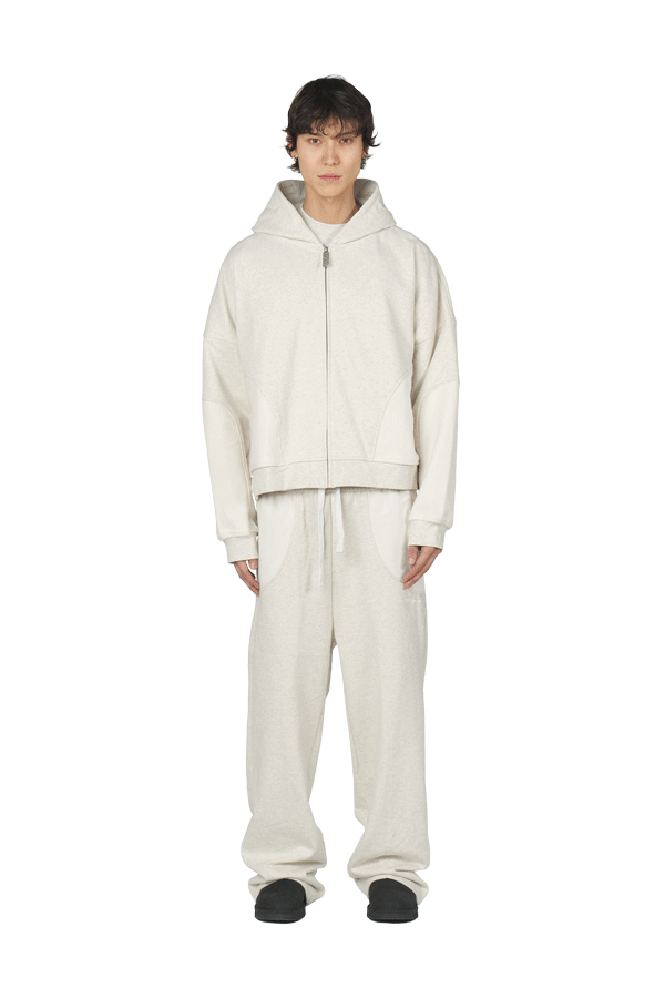 Heather Grey Zip Hoodie