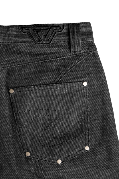Raw Denim Jeans Black
