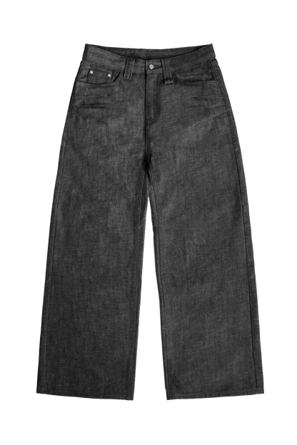 Raw Denim Jeans Black
