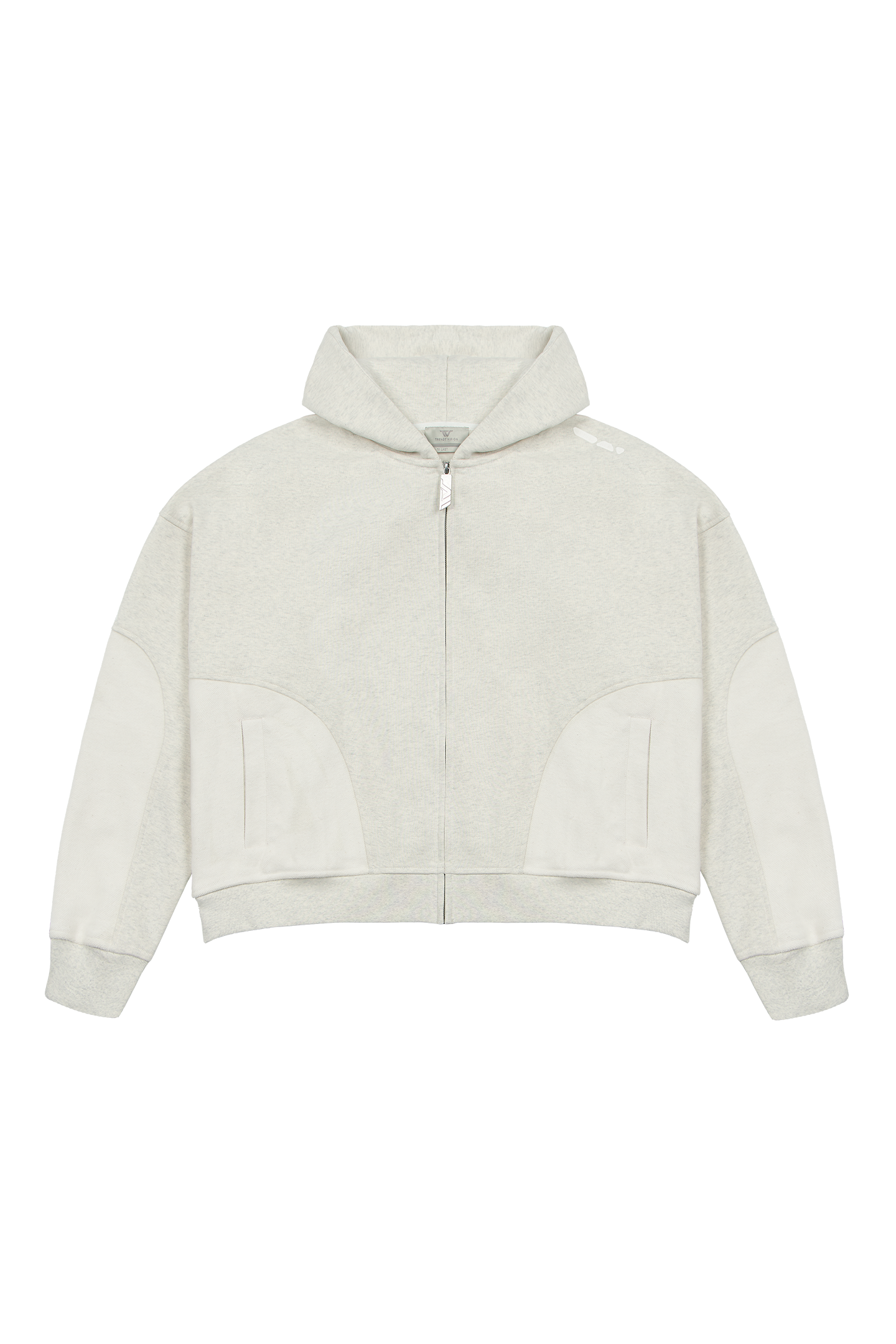 Heather Grey Zip Hoodie